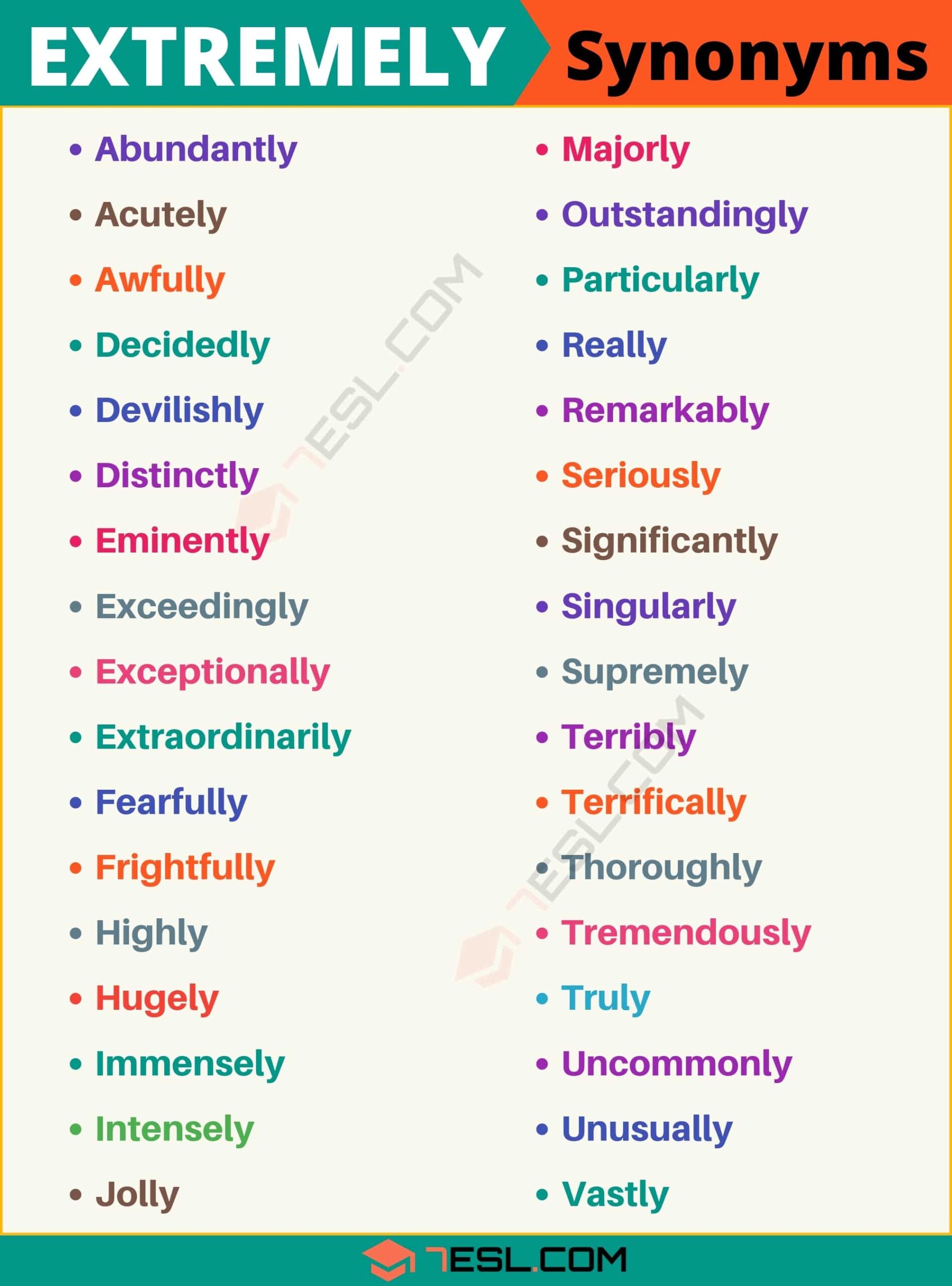 Another Word For Extremely 110 Synonyms For Extremely With Examples