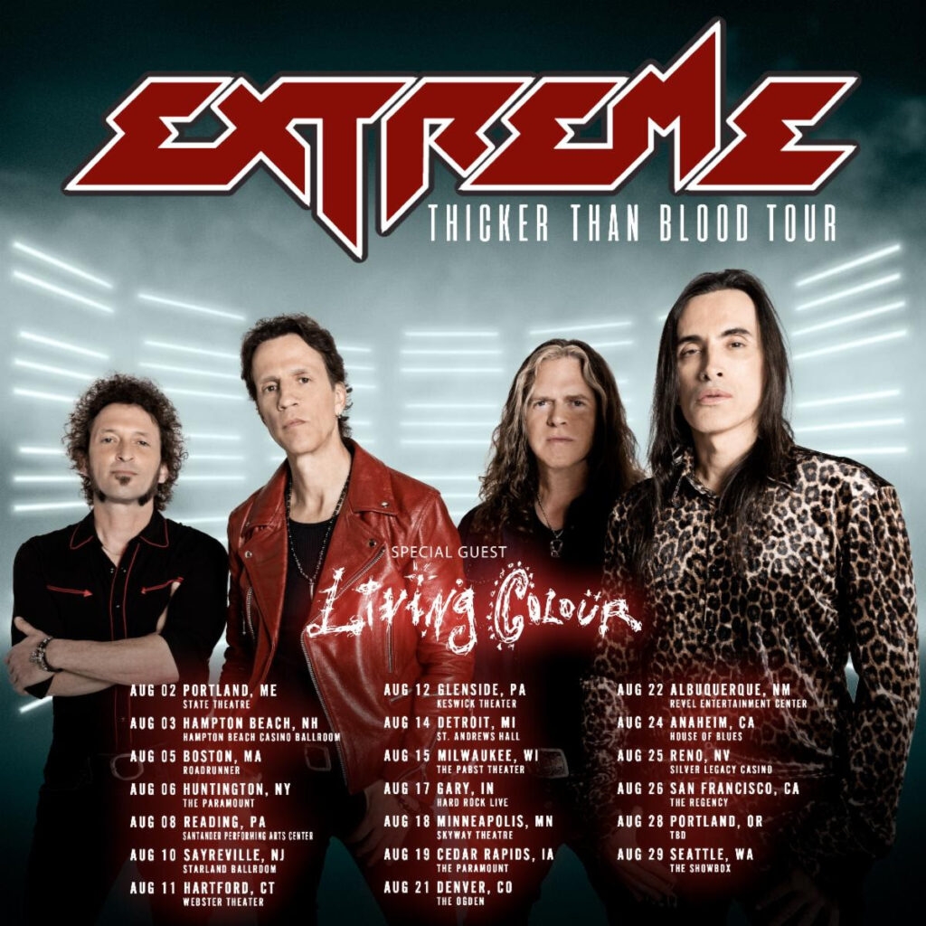 Extreme Announce 2023 U S Tour With Living Colour Reveal Two New 