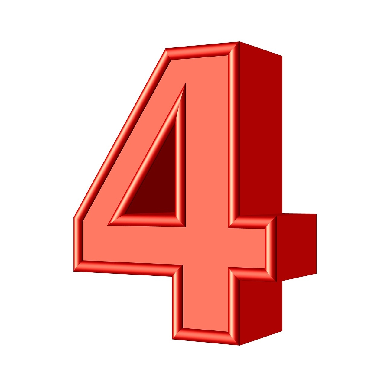Four 4 number design collection Free Image From Needpix