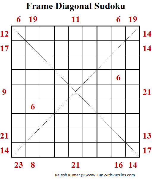 Frame Diagonal Sudoku Daily Sudoku League 158 Sudoku Sudoku 