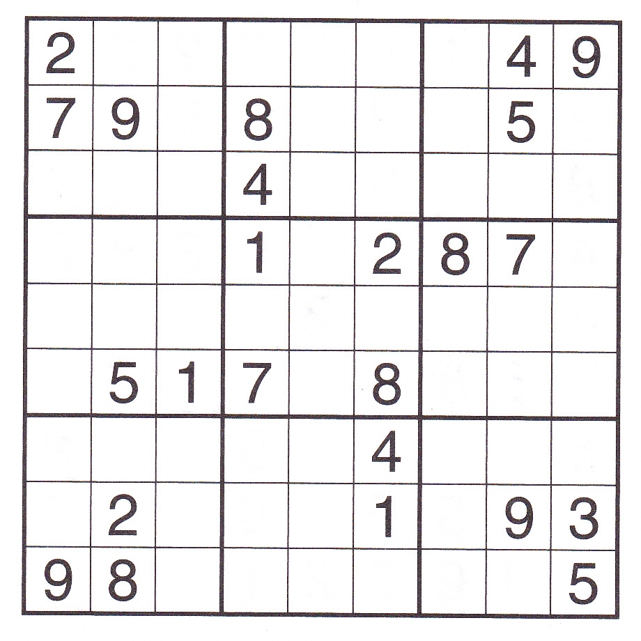 Free Printable Easy Sudoku Puzzles Wolfshowcase