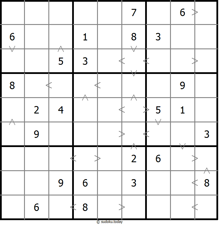 Greater Than Sudoku