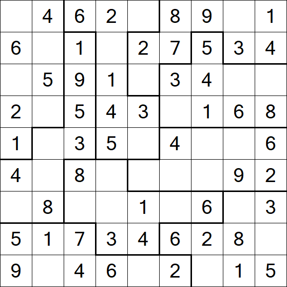 Jigsaw Sudoku Easy Sudoku Puzzles Worksheets Library