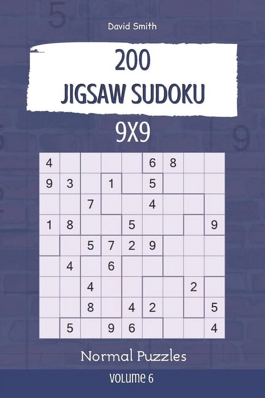 Jigsaw Sudoku Jigsaw Sudoku 200 Normal Puzzles 9x9 Vol 6 Paperback