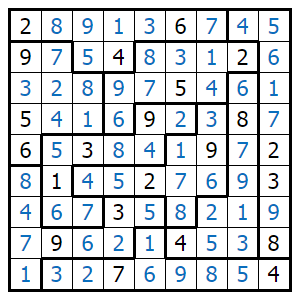 Jigsaw Sudoku Online Puzzle Game