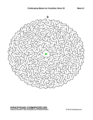 Krazydad Mazes Fill And Sign Printable Template Online