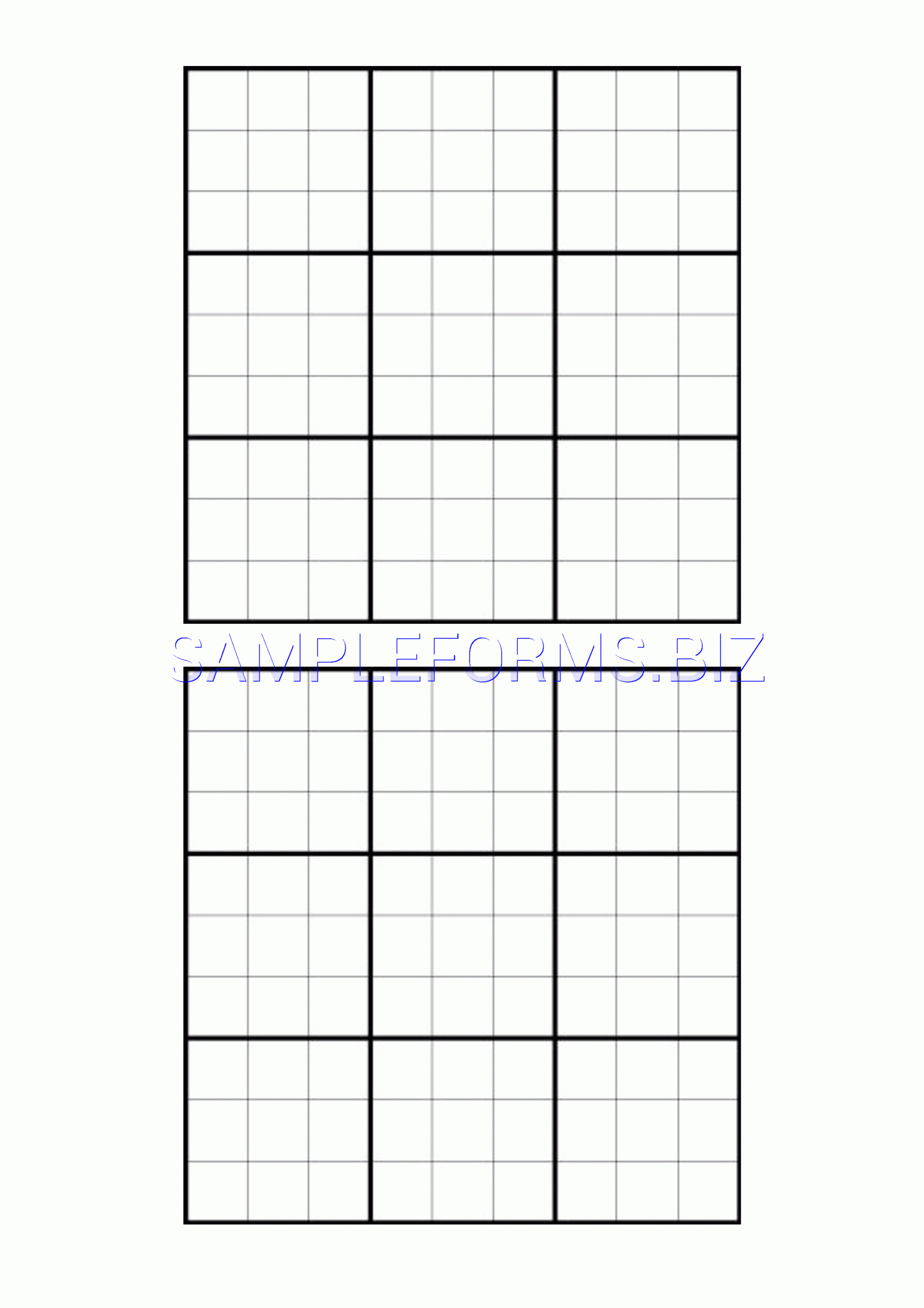 Printable Blank Sudoku Grid With Features Sudoku Puzzles Printable