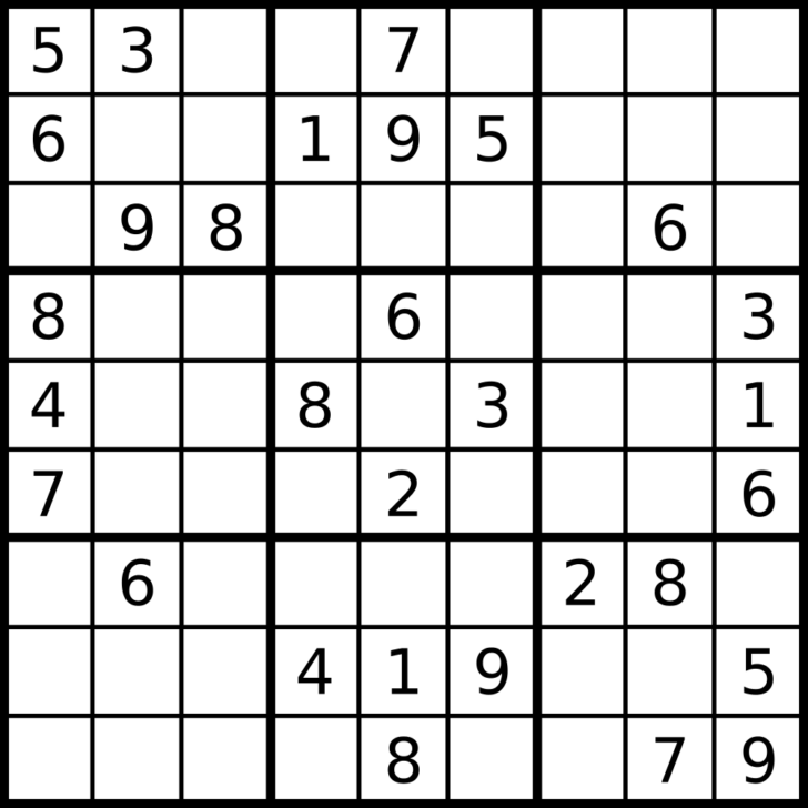 Printable Daily Sudoku Puzzles Sudoku Puzzles Printable