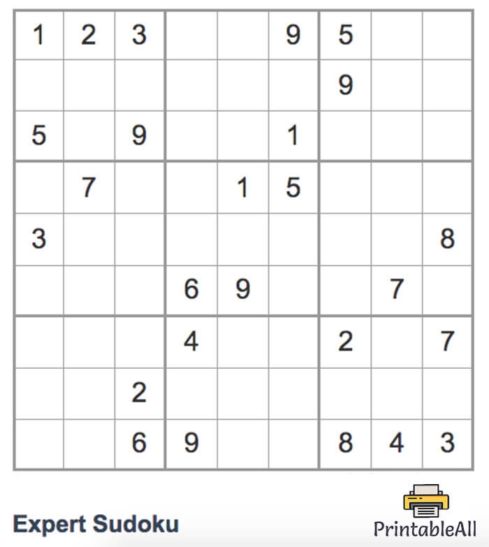 Printable Expert Sudoku 5 Free Download And Print For You Printable Expert Sudoku 5 Free Download And Print For You