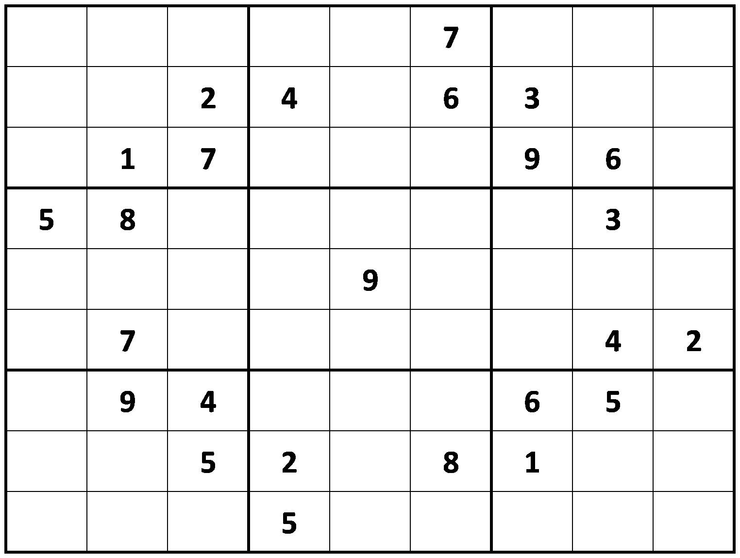 PRINTABLE SUDOKU
