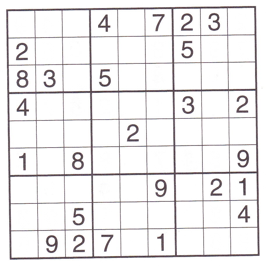 Printable Sudoku Billions Sudoku Printables