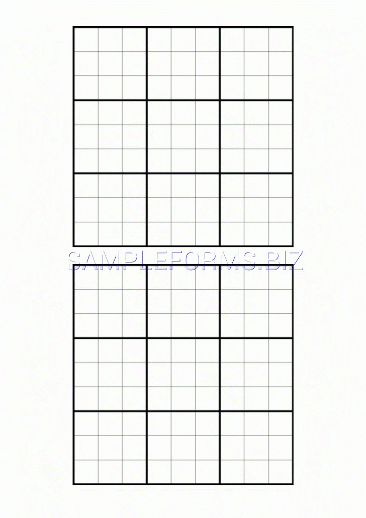 Printable Sudoku Blank Form Sudoku Puzzles Printable