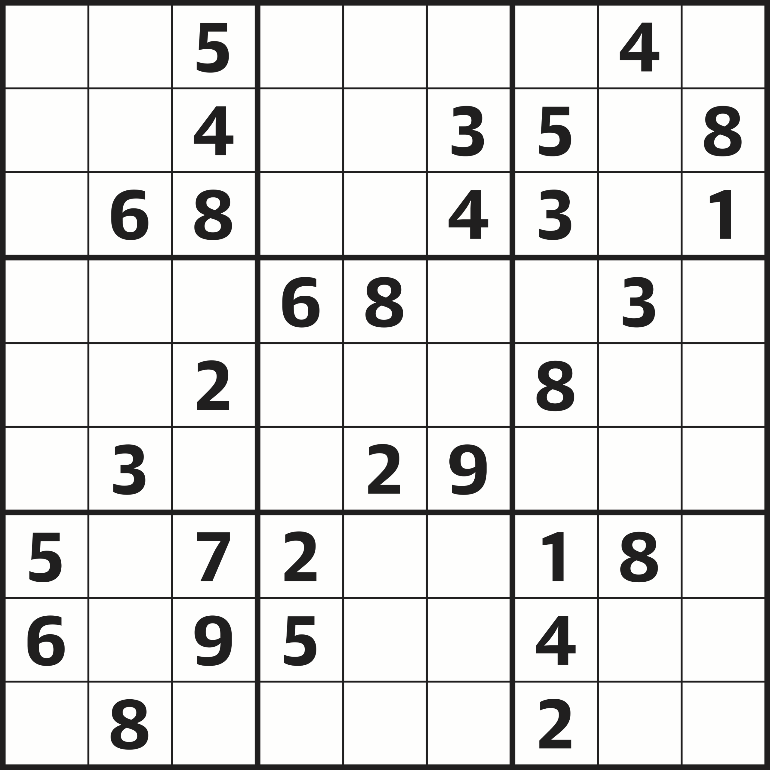 Printable Sudoku Easy