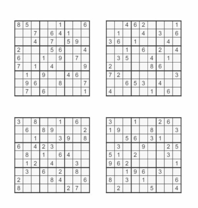 Printable Sudoku Puzzles
