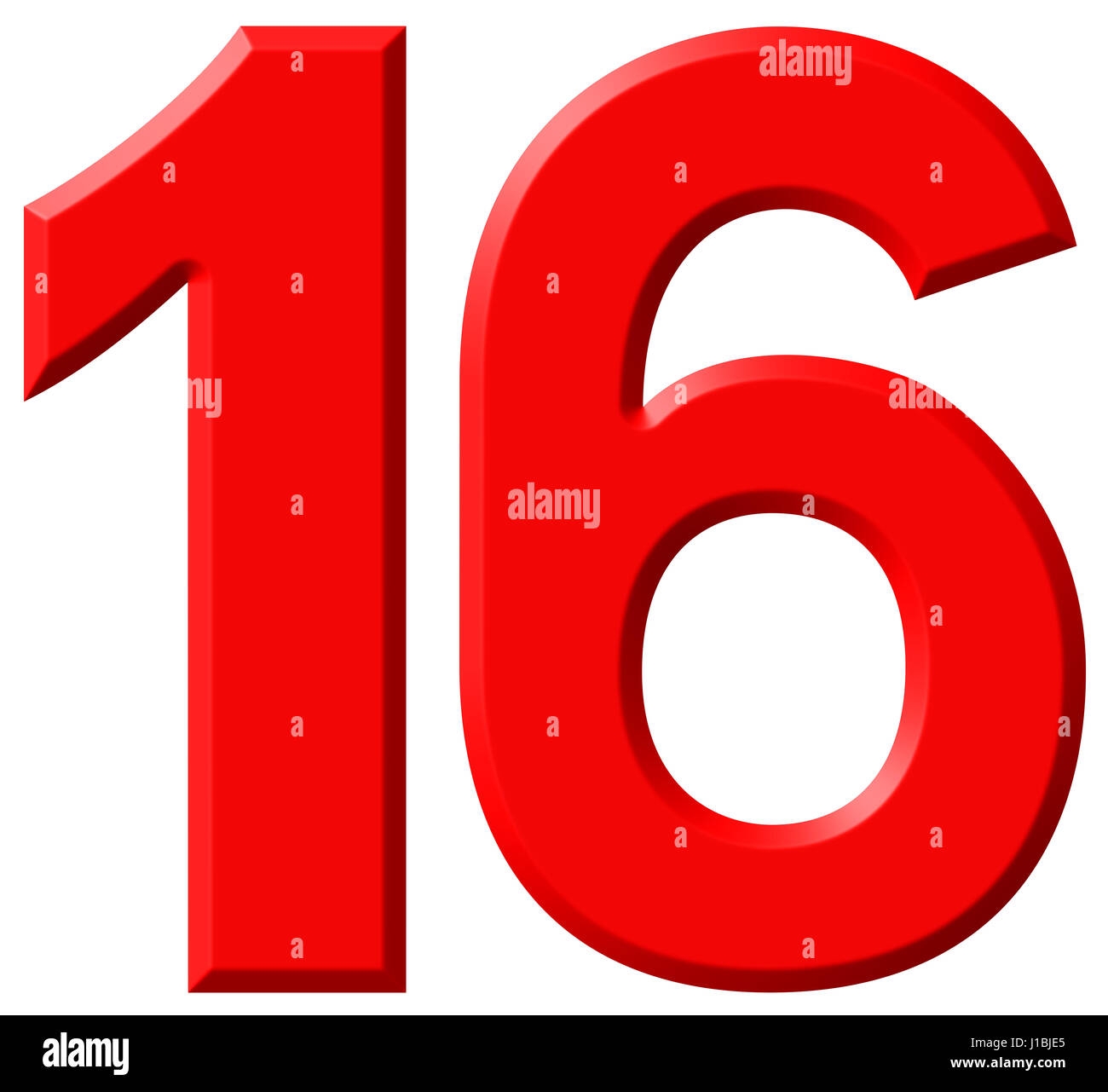 Red Number 16