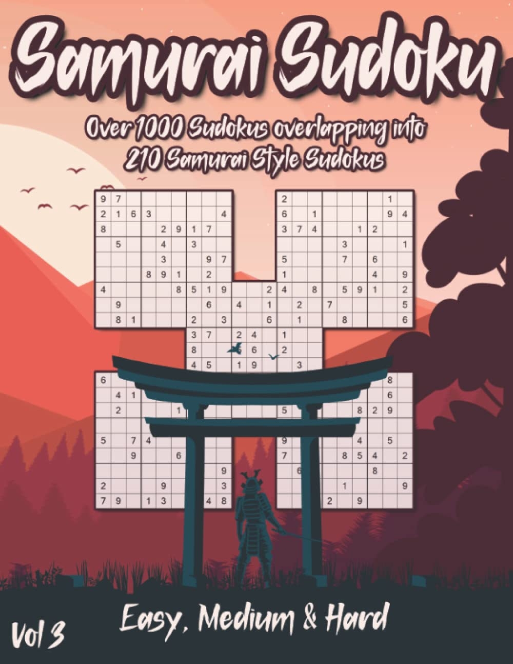 Samurai Sudoku Multilevel Sudoku Puzzle Book With Over 1000 Sudokus 
