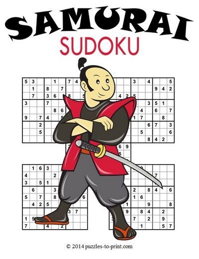 Samurai Sudoku Sudoku Sudoku Puzzles Samurai