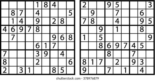 Sudoku Easy Level Stock Vector Royalty Free 378976879 Shutterstock Sudoku Easy Level Stock Vector Royalty Free 378976879 Shutterstock