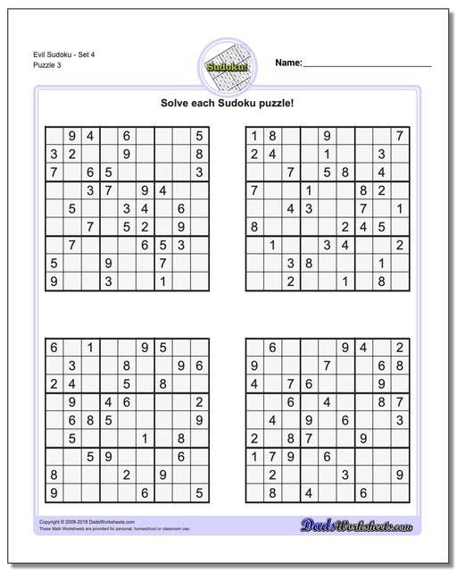Sudoku Evil