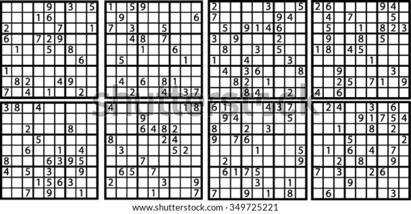 Sudoku Expert Medium Level Stock Vector Royalty Free 349725221 Sudoku Expert Medium Level Stock Vector Royalty Free 349725221