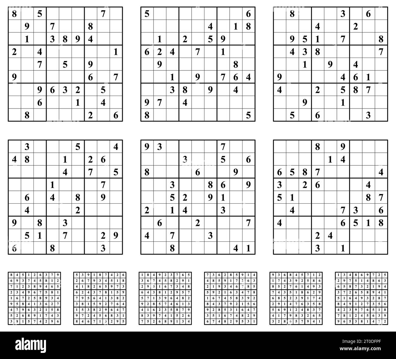 Sudoku Game Set With Answers Easy Difficulty Stock Vector Image Art Sudoku Game Set With Answers Easy Difficulty Stock Vector Image Art