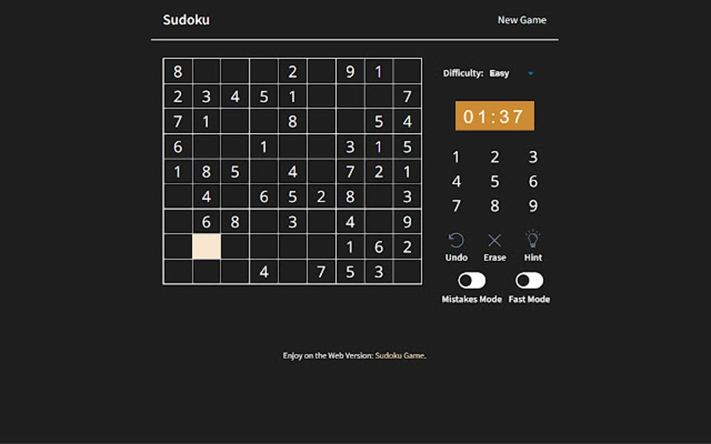 SudoKu Game Unblocked For Google Chrome Extension Download