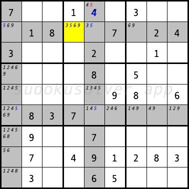 Sudoku Solver Finned X Wing