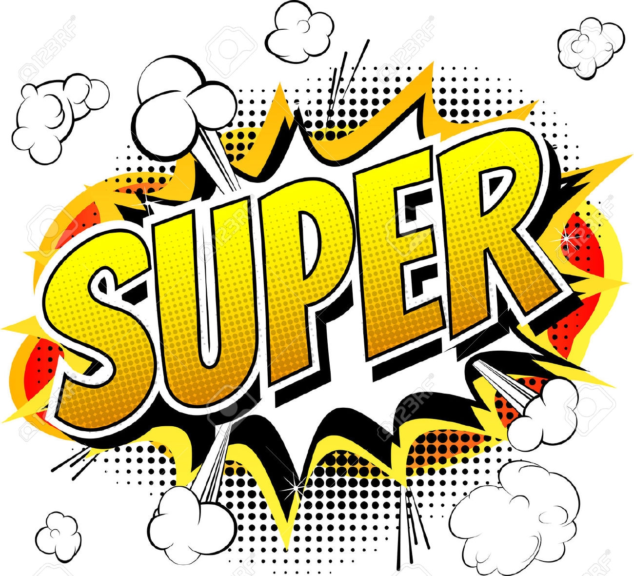 Super Comic Clip Art Library