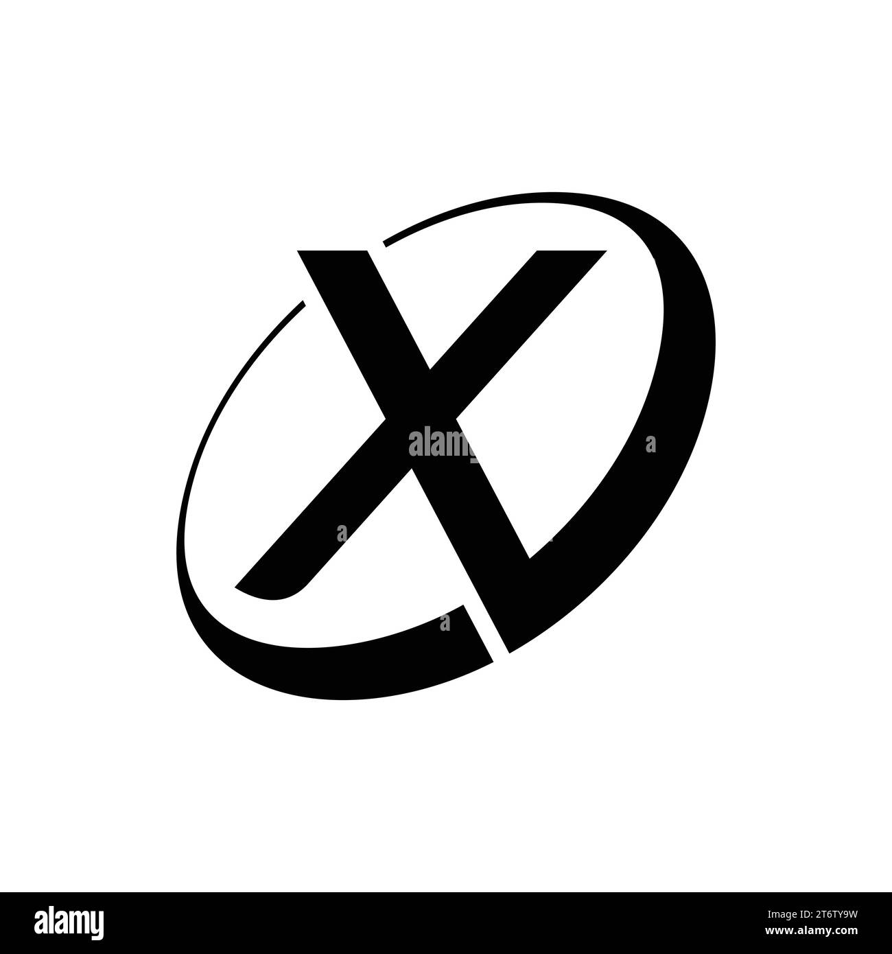 X Logo X Monogram Initials X Icon Letter X Logo Icon Vector Stock